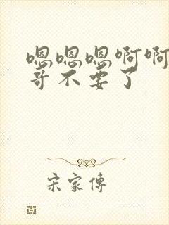 嗯嗯嗯啊啊啊哥哥不要了封面