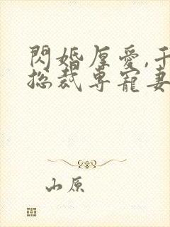 闪婚厚爱,千亿总裁专宠妻