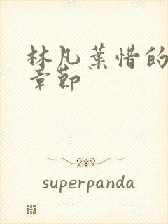 林凡叶惜的最新章节