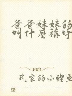 爸爸妹妹的丈夫叫什么称呼