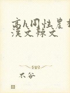 高h同性农村壮汉文辣文