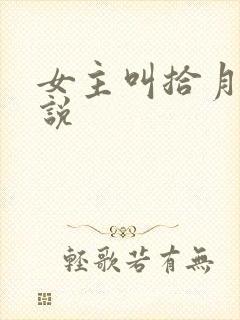 女主叫拾月的小说