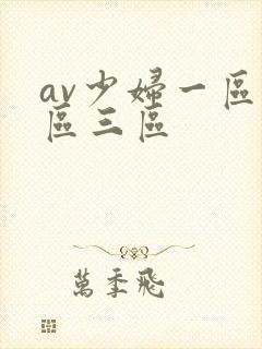 av少妇一区二区三区