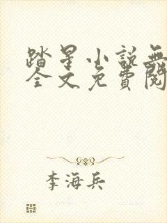 踏星小说无弹窗全文免费阅读封面