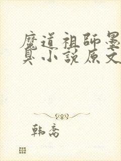 魔道祖师墨香铜臭小说原文免费阅读