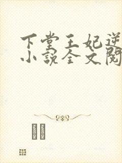 下堂王妃逆袭记小说全文阅读封面
