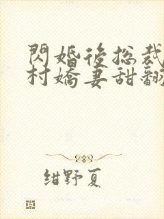 闪婚后总裁的农村娇妻甜翻了全集