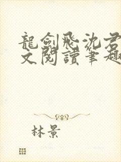 龙剑飞沈君茹全文阅读笔趣阁