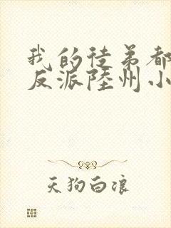 我的徒弟都是大反派陆州小说全集封面