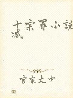 十宗罪小说无删减封面