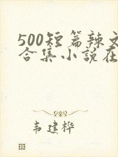500短篇辣文合集小说在线阅读封面