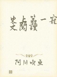 史上第一宠婚全文阅读