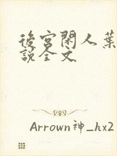 后宫闲人叶柔小说全文封面