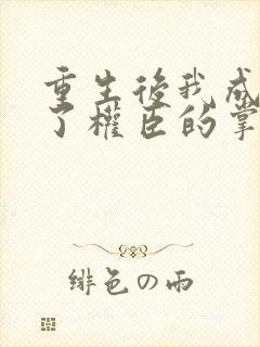 重生后我成我成了权臣的掌中娇