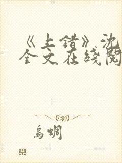 《上错》沈南初全文在线阅读笔趣阁