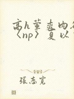 高h荤爽肉欲文〈np〉夏以昼