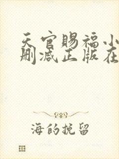 天官赐福小说无删减正版在线阅读封面