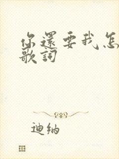 你还要我怎样 歌词