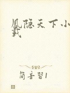 凤隐天下小说下载