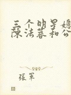 三个明星媳妇儿陈法蓉和公公小说