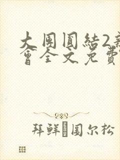 大团圆结2亲情会全文免费听封面