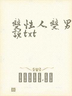 双性人双男主小说txt