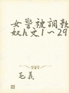 女警被调教成贱奴h文1～29封面