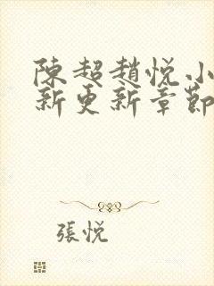 陈超赵悦小说最新更新章节免费阅读