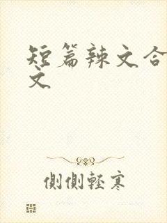 短篇辣文合集h文封面