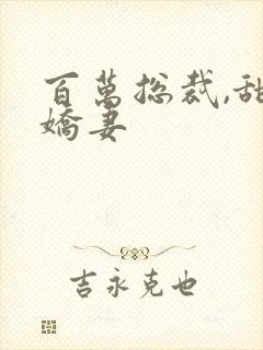 百万总裁,甜宠娇妻