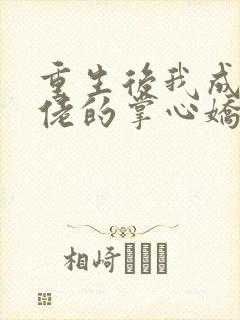 重生后我成了大佬的掌心娇