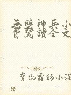 无双神兵小说免费阅读全文最新章节