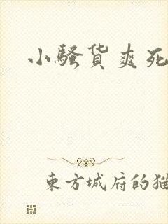 小骚货爽死我了