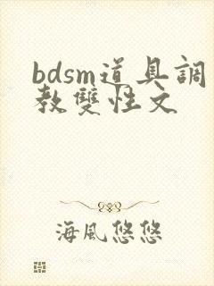 bdsm道具调教双性文