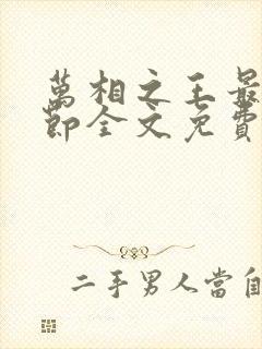 万相之王最新章节全文免费阅读