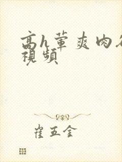 高h荤爽肉欲文视频