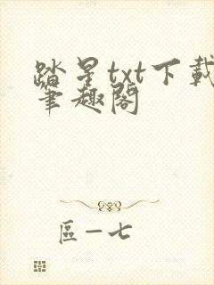 踏星txt下载笔趣阁