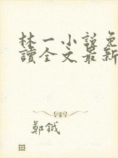 林一小说免费阅读全文最新章节