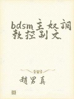 bdsm主奴调教控制文
