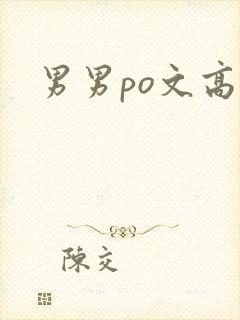 男男po文高h