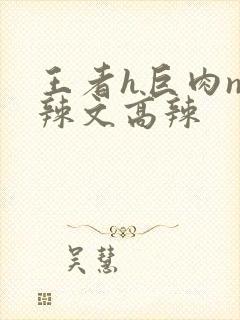 王者h巨肉np辣文高辣封面