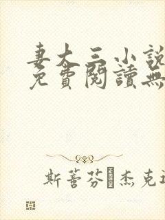 妻大三小说全文免费阅读无弹窗封面