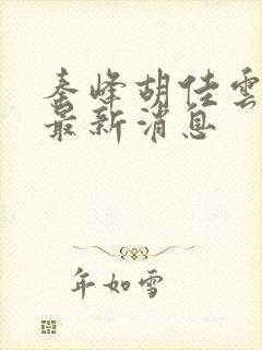 秦峰胡佳云更新最新消息封面