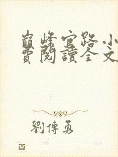 巅峰官路小说免费阅读全文无删减