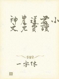 神农道君小说全文免费读