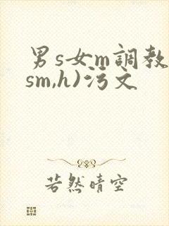 男s女m调教(sm,h)污文封面
