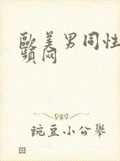 欧美男同性恋视频网