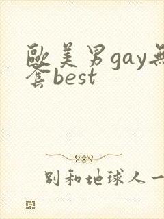 欧美男gay无套best