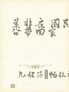 叶非夜 国民老公带回家