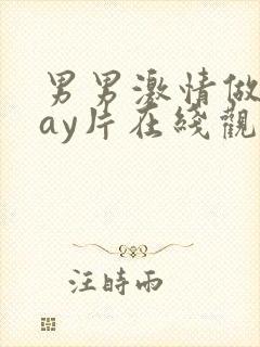 男男激情做爰gay片在线观看